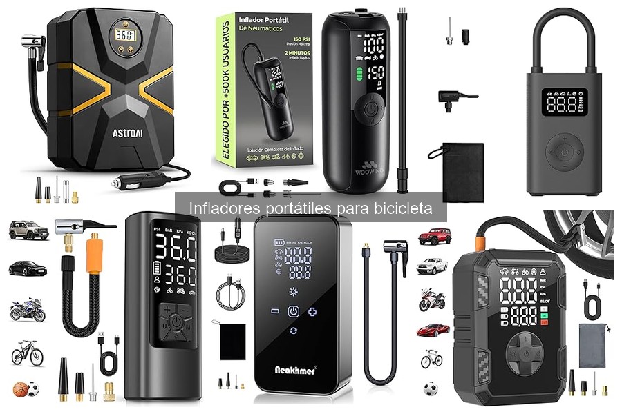 Alternativas a infladores portátiles para bicicleta