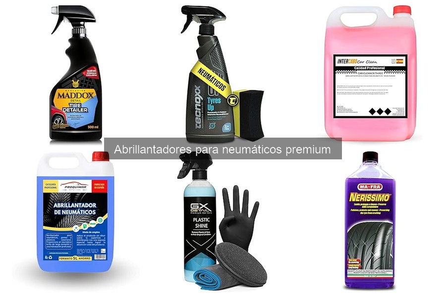 Alternativas eficientes a abrillantadores para neumáticos premium
