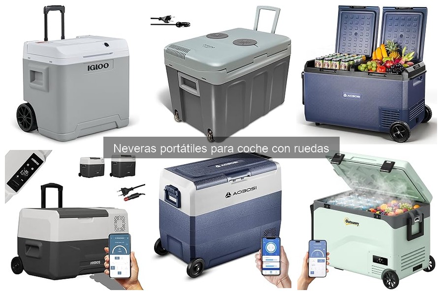 Capacidad ideal de neveras portátiles para coche con ruedas