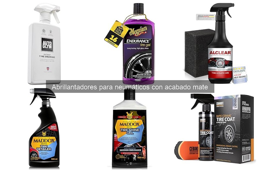 Cómo aplicar abrillantador para neumáticos mate correctamente