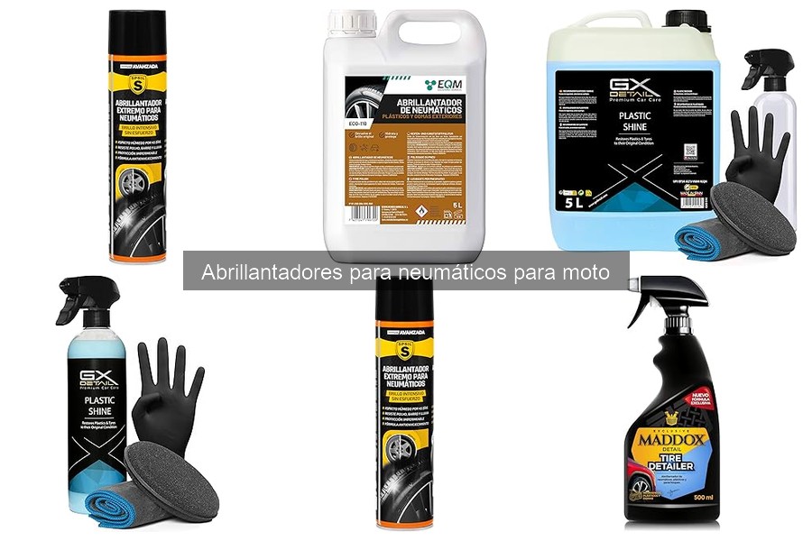 ** Cómo aplicar un abrillantador para neumáticos de moto