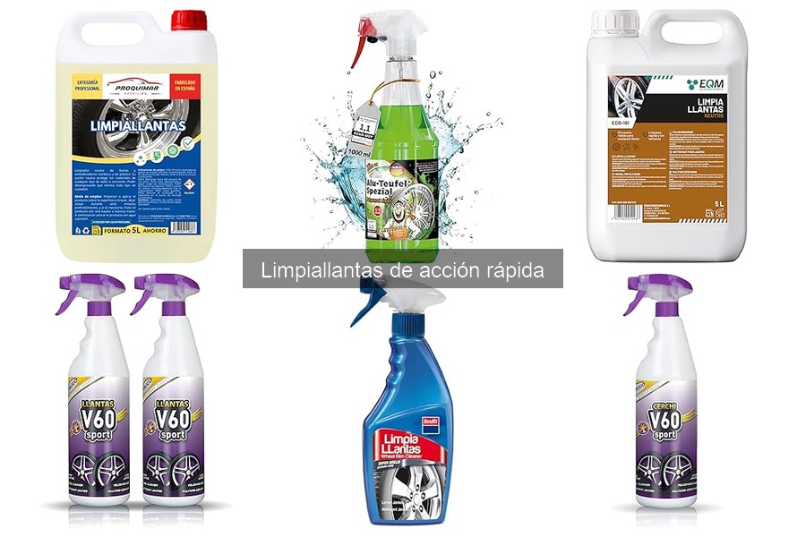 Cómo usar limpiadores de llantas de acción rápida