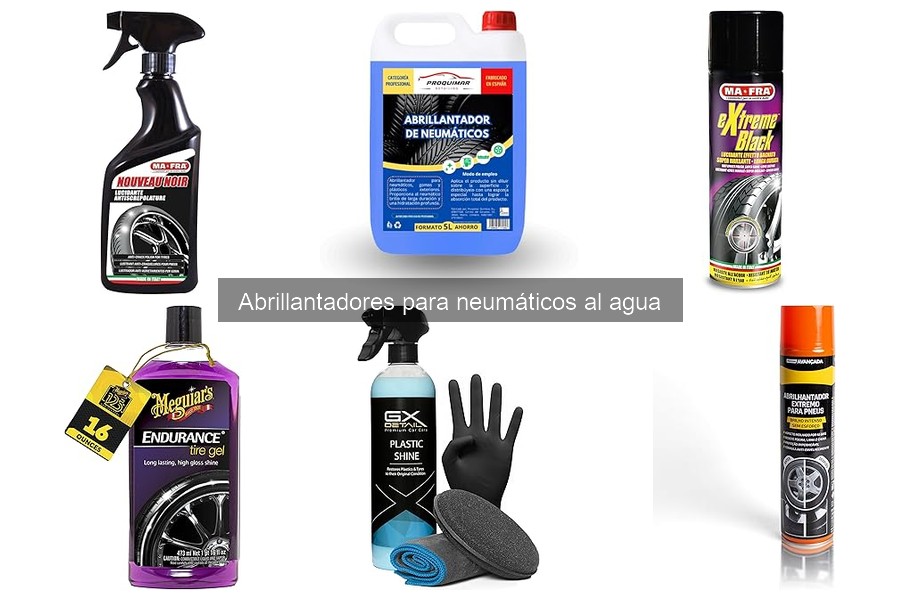 Comparativa: Abrillantadores al Agua para Neumáticos de Coche y Moto