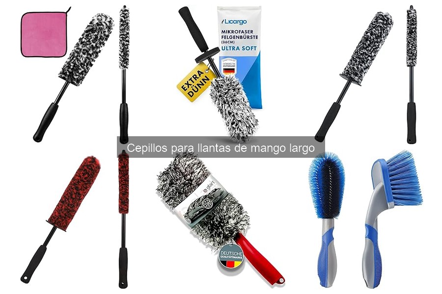 Comparativa: Cepillos para Llantas de Mango Largo vs. de Mano