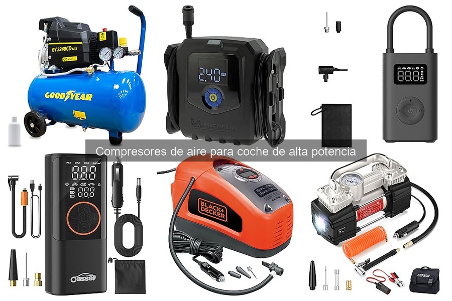 Comparativa de Compresores de Aire de Alta Potencia vs Infladores
