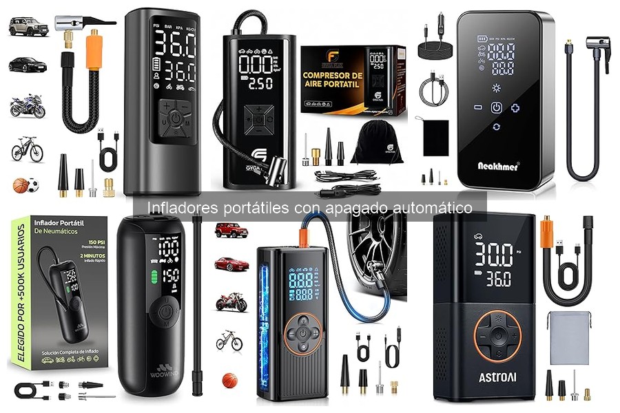 Comparativa de Infladores Portátiles con Apagado Automático