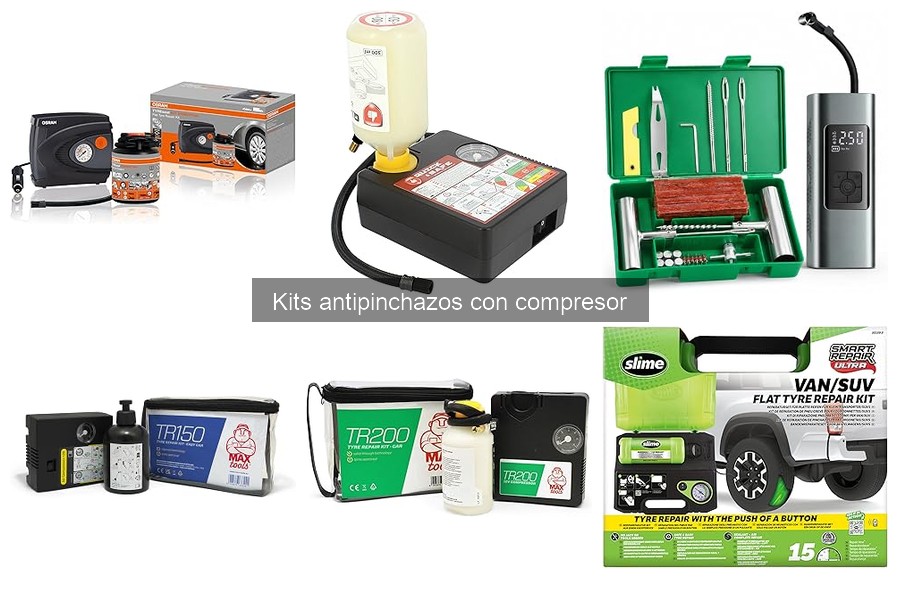 Comparativa de Kits Antipinchazos con Compresor