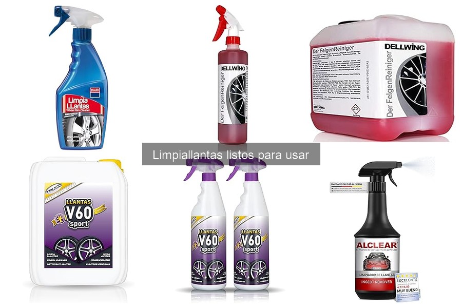 Comparativa de Limpiallantas Listos para Usar: Mejores Marcas