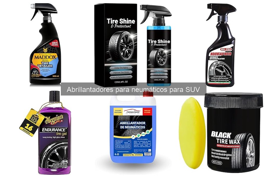 Comparativa de los mejores abrillantadores para neumáticos SUV