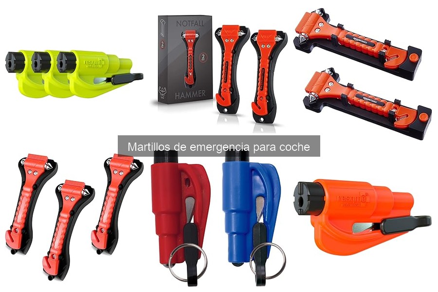Comparativa de martillos de emergencia para coche 2023