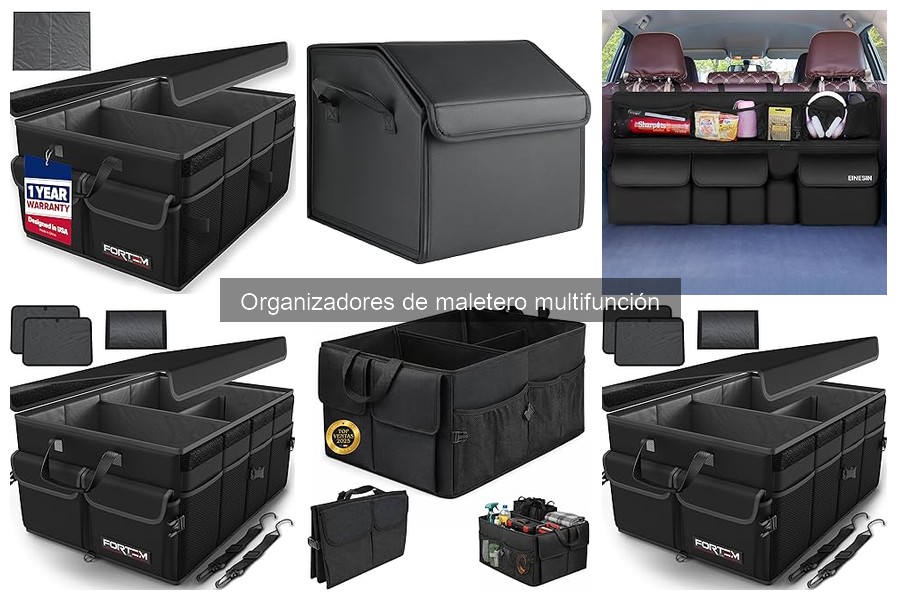 Comparativa de materiales en organizadores de maletero