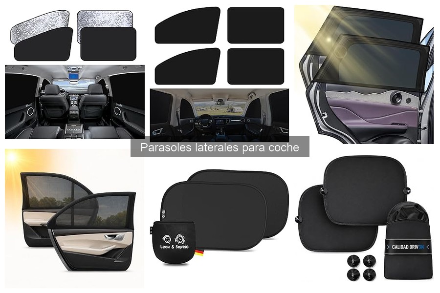 ** Comparativa de materiales en parasoles laterales para coche