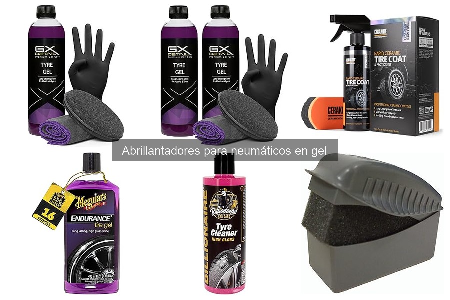 Comparativa de precios de abrillantadores para neumáticos en gel