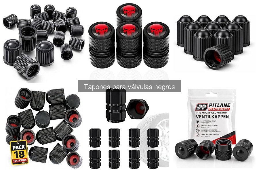 Comparativa de Tapones para Válvulas Negras y Otros Colores