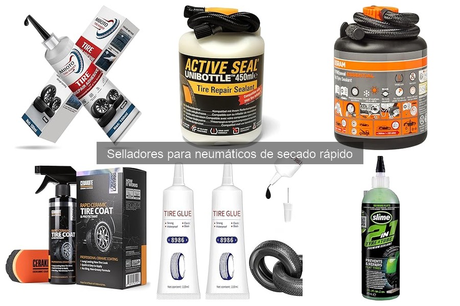 Comparativa entre Selladores de Neumáticos de Secado Rápido y Látex