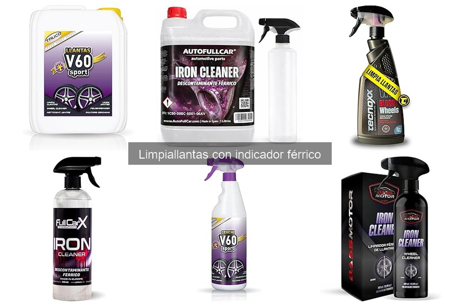 ¿Cuánto cuesta un limpiador de llantas con indicador férrico?
