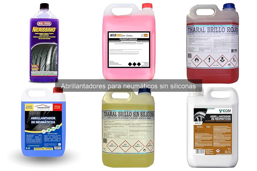 Dónde comprar abrillantadores para neumáticos sin siliconas