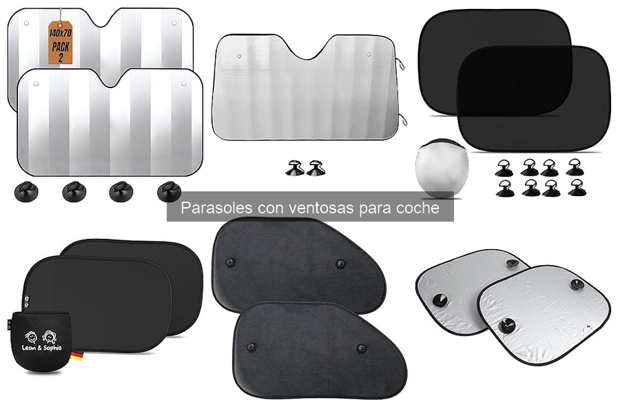 Dónde comprar parasoles con ventosas para coche en oferta