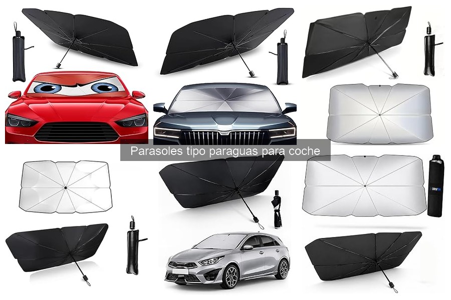 Dónde comprar parasoles tipo paraguas para coche baratos