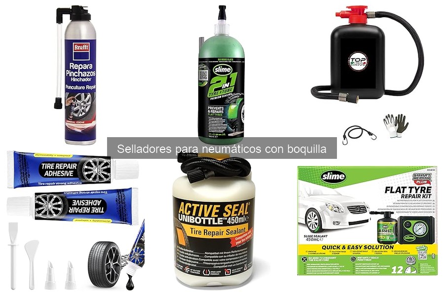 Durabilidad de Selladores para Neumáticos con Boquilla