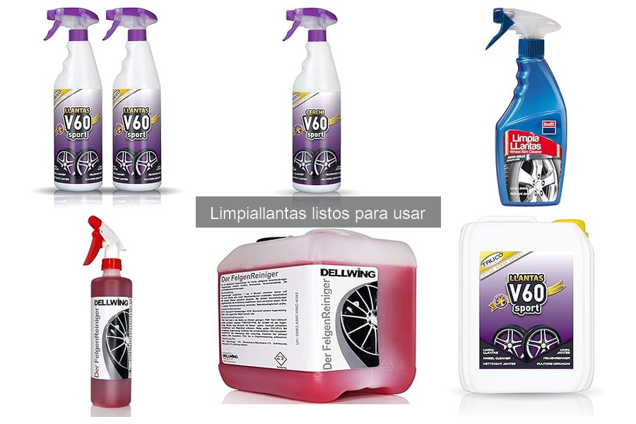 Efecto de Limpiallantas Listos para Usar en Diferentes Tipos de Llantas