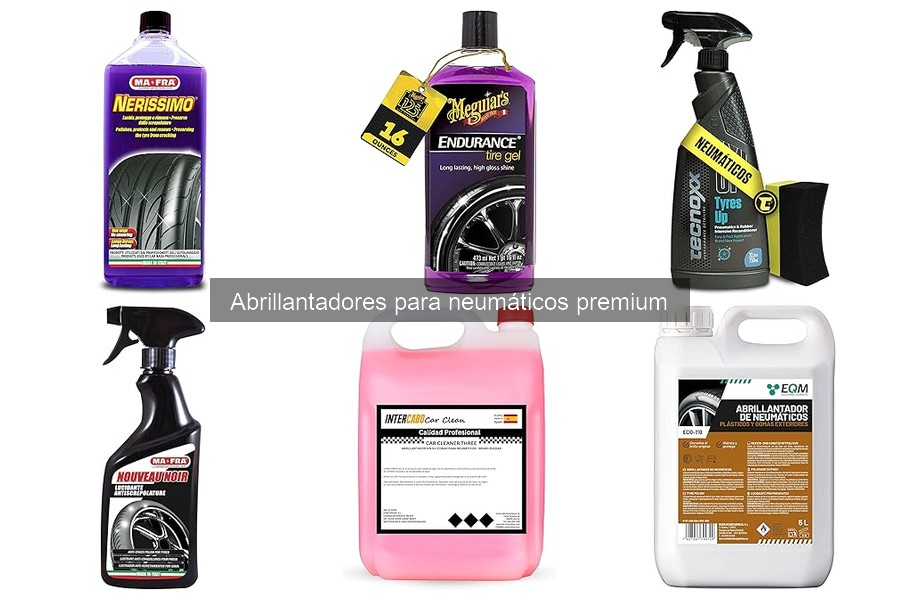 Elige el mejor abrillantador para neumáticos premium