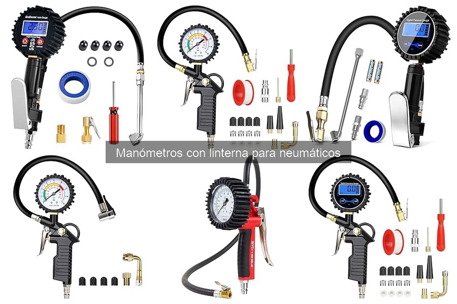 Errores comunes al usar manómetros con linterna para neumáticos
