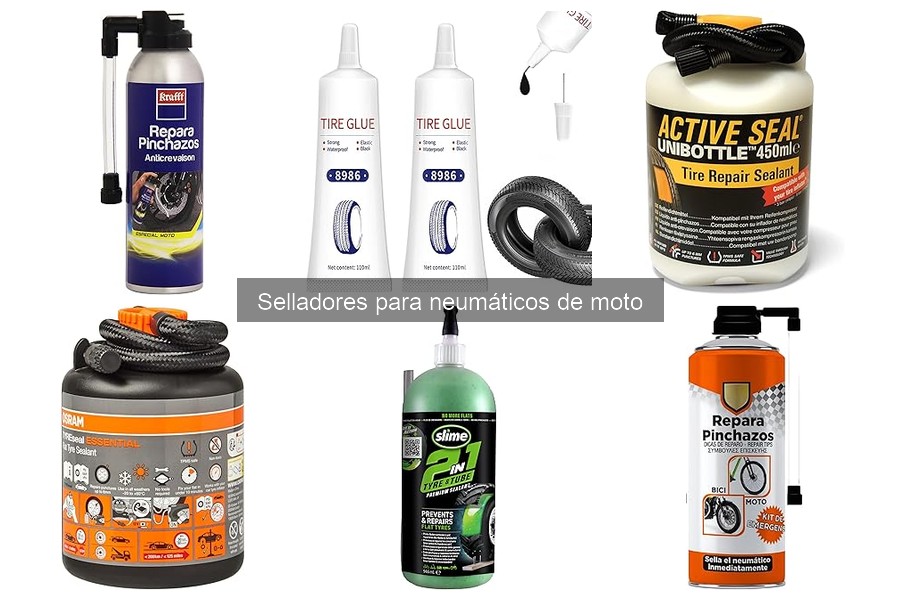 ¿Es seguro usar selladores para neumáticos de moto?