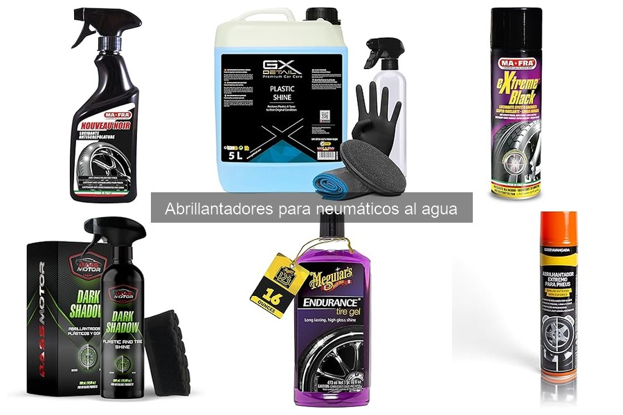 Guía de compra de abrillantadores para neumáticos al agua
