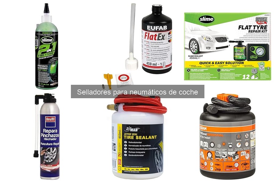 Instrucciones para usar selladores de neumáticos para coche