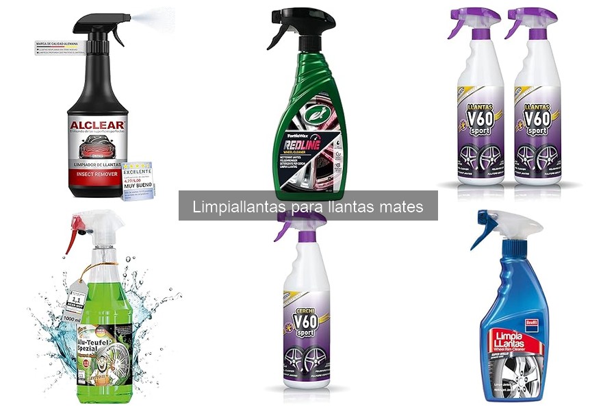 Limpiallantas recomendados para llantas mates: expert tips