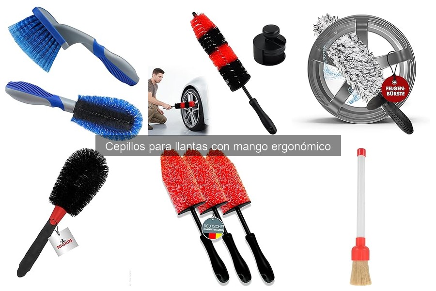 Mantenimiento de Cepillos para Llantas con Mango Ergonómico