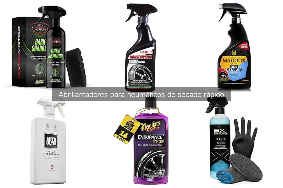 Mejores abrillantadores para neumáticos de secado rápido