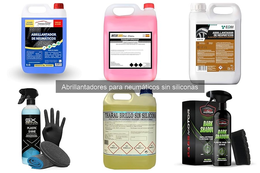 Mejores abrillantadores para neumáticos sin siliconas 2023