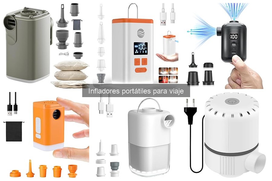 Mejores accesorios para infladores portátiles de viaje