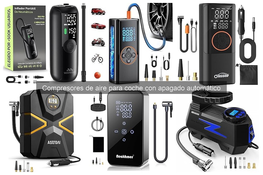 Mejores compresores de aire para coche con apagado automático 2023