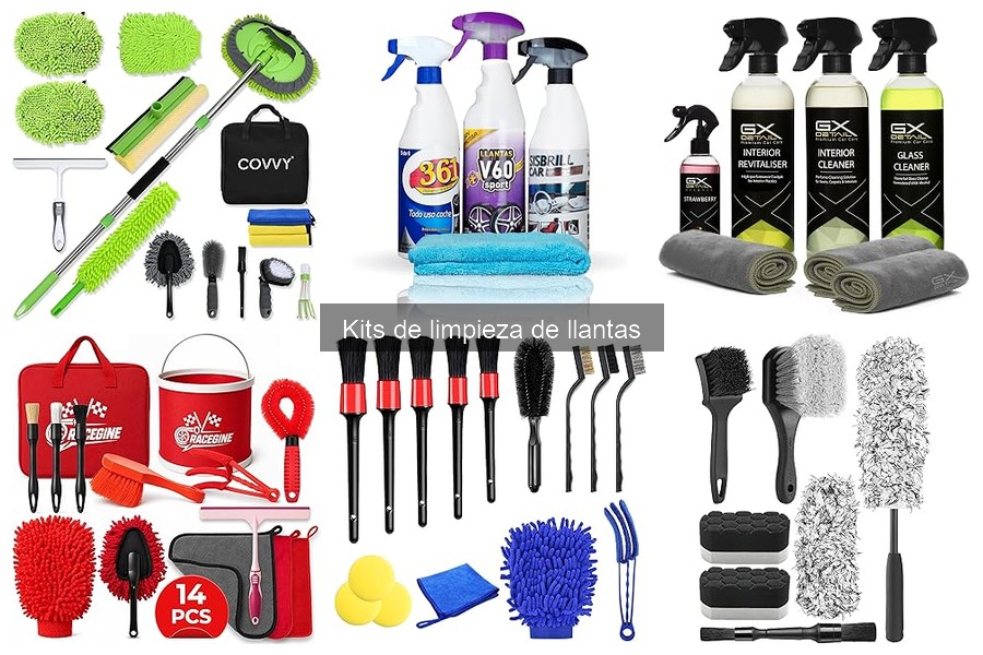 Mejores kits de limpieza de llantas para coches deportivos