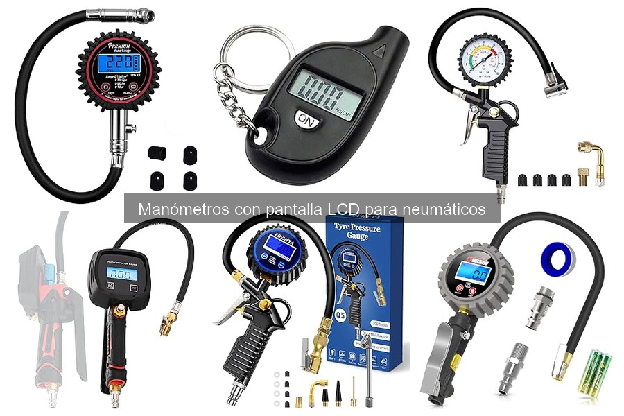 Mejores manómetros LCD para neumáticos: comparativa y análisis