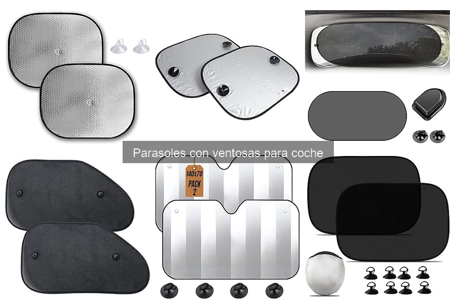 Mejores materiales para parasoles con ventosas para coche