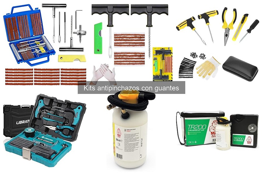 Precio promedio de kits antipinchazos con guantes