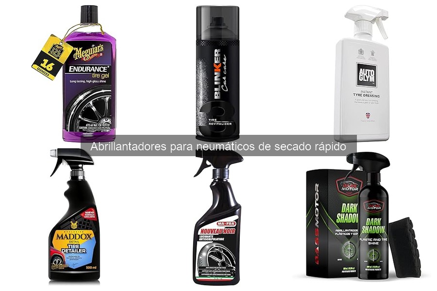 Precios de abrillantadores para neumáticos de secado rápido