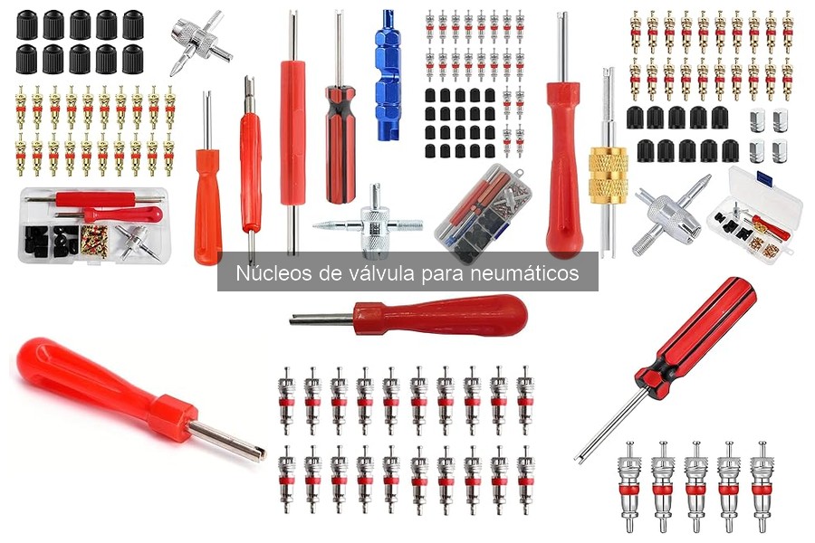 Propiedades de materiales en núcleos de válvula para neumáticos