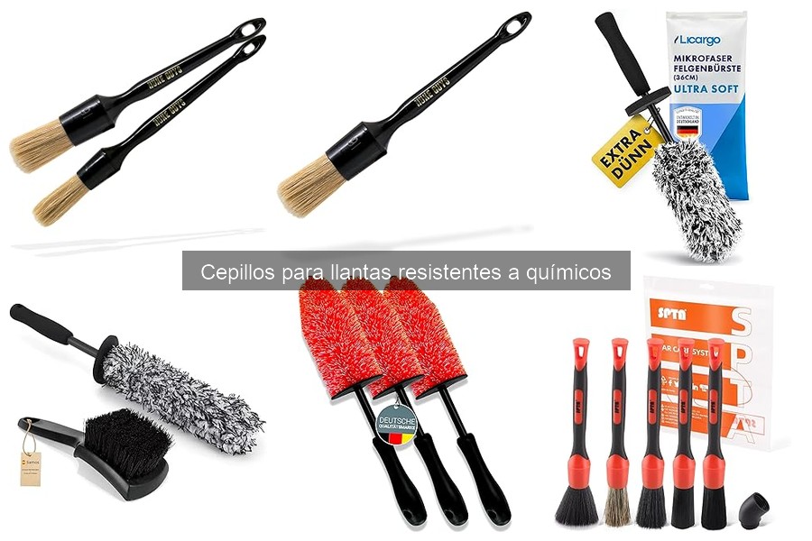 ¿Qué es un cepillo para llantas resistentes a químicos?
