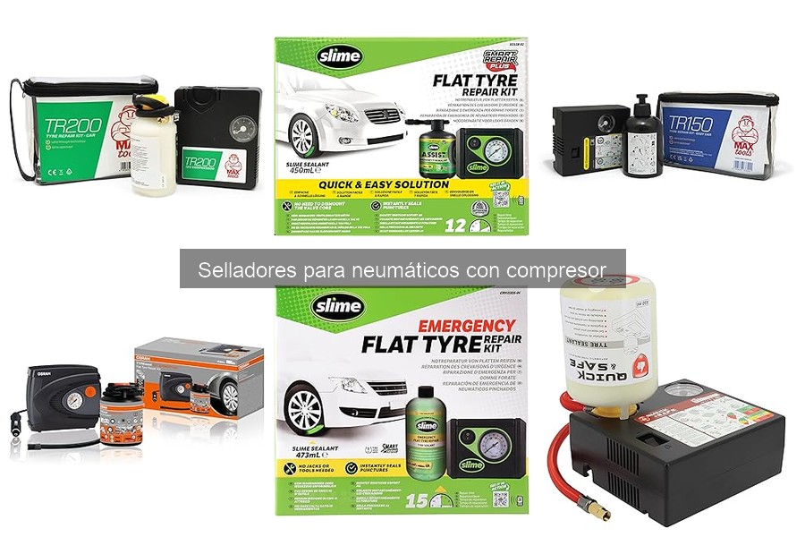 ¿Qué es un sellador para neumáticos con compresor?