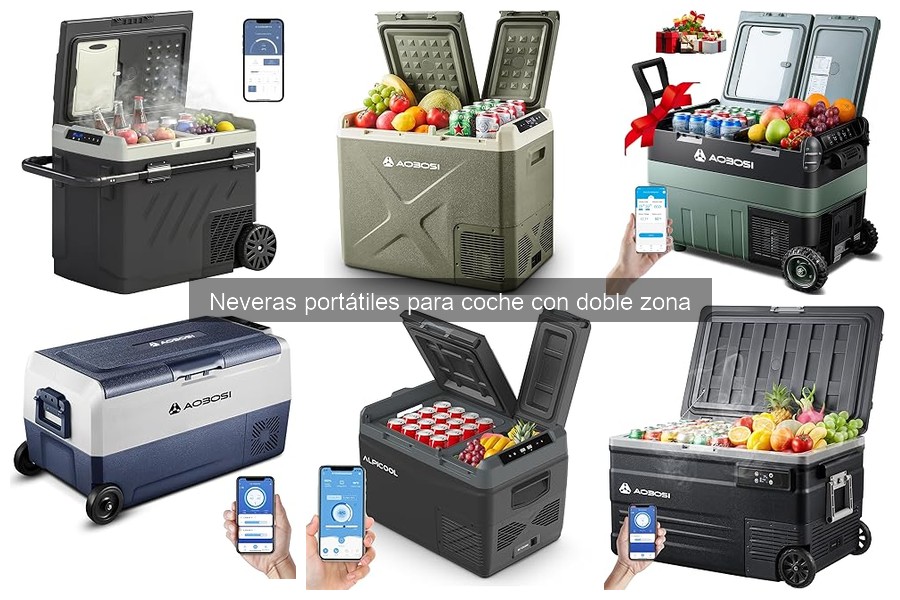 ¿Qué son las neveras portátiles para coche con doble zona?