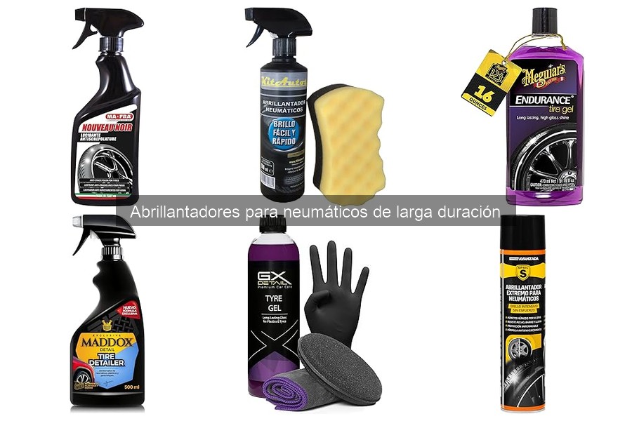 ¿Qué son los abrillantadores para neumáticos de larga duración?