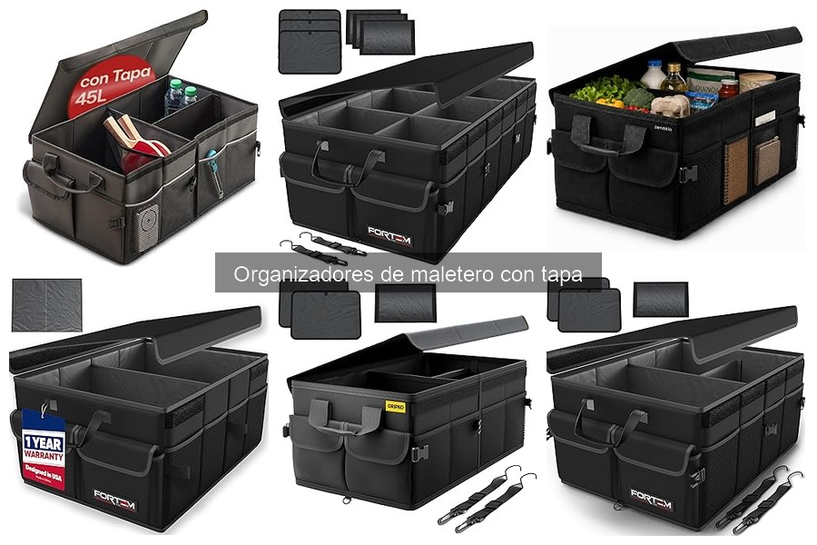 ¿Qué son los organizadores de maletero con tapa?