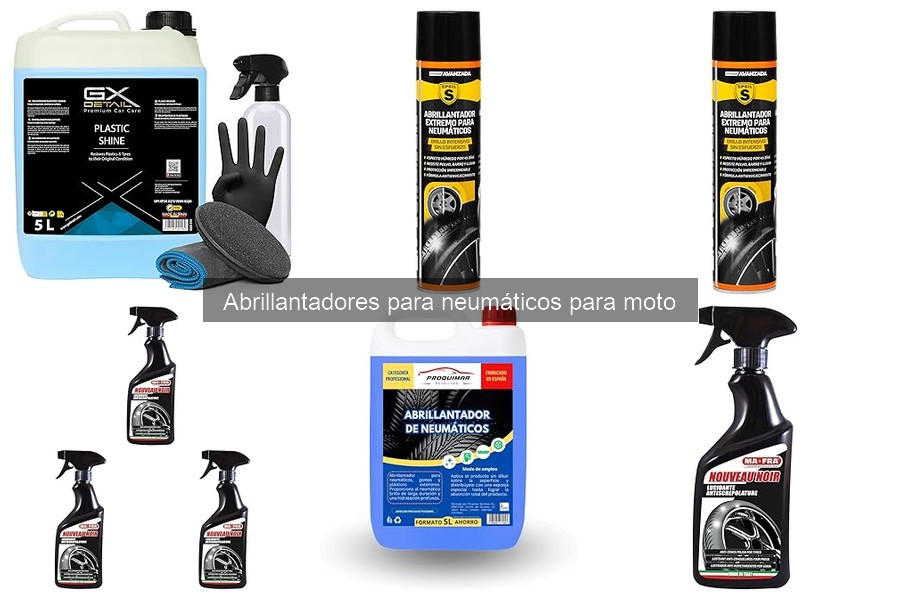 Tipos de abrillantadores para neumáticos de moto: guía completa