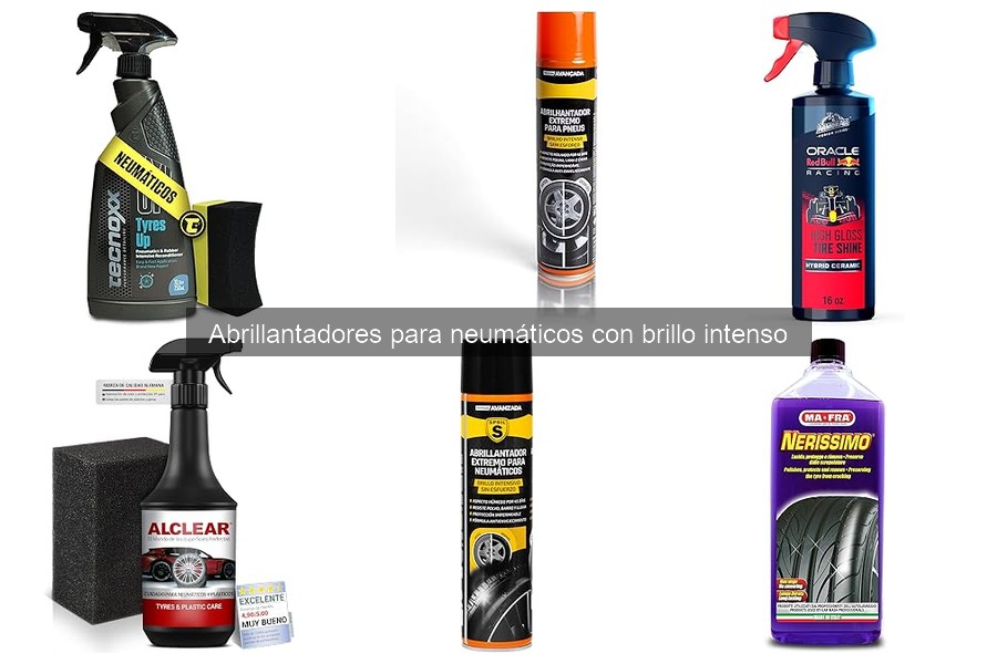 Tipos de abrillantadores para neumáticos: guía y diferencias