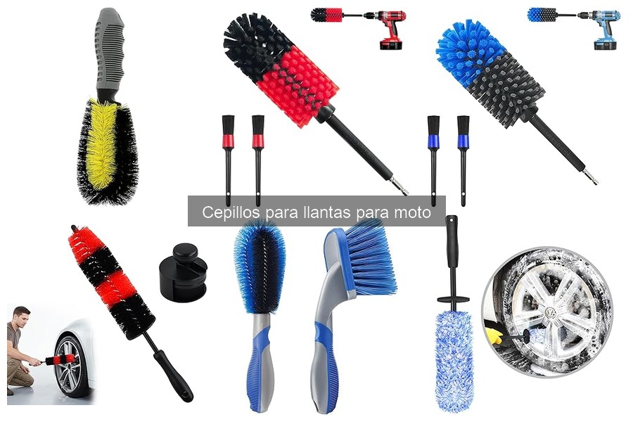 Tipos de cepillos para llantas de moto: materiales y diseños